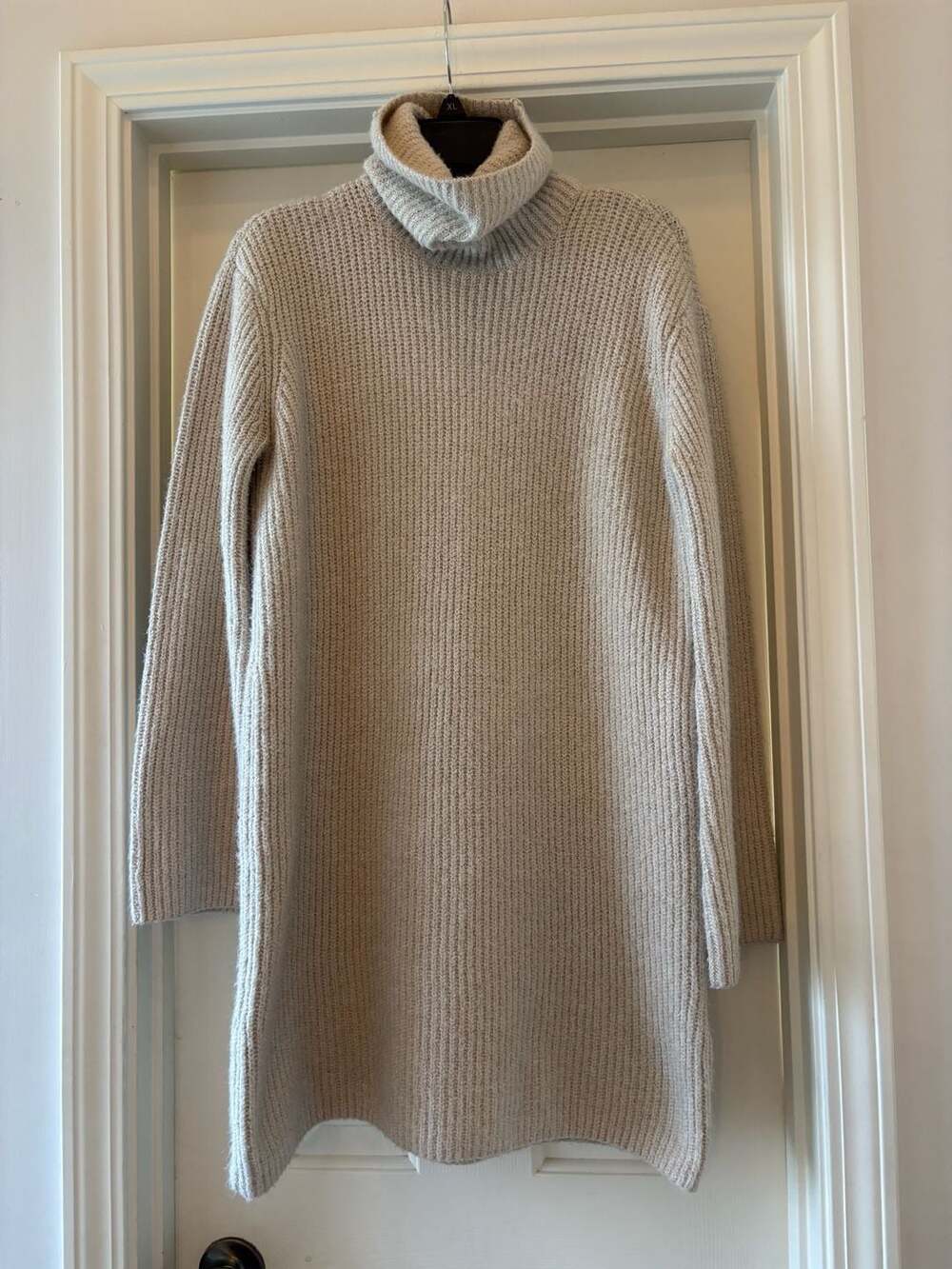 Steve Madden Ribbed Turtleneck Long Sleeve Sweater Dress BM308230 Size M